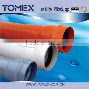 DIN standard pvc pipe 200mm for water supply made in China