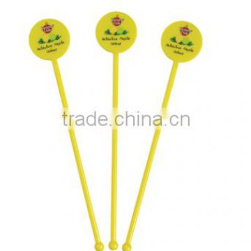 Plastic stirrer in promotion