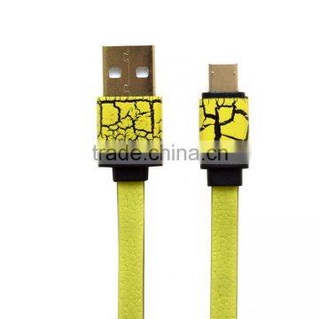 Universal cell phone ultra thin micro usb data cable
