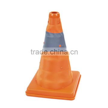 30cm telescopic flashing collapsible traffic cones