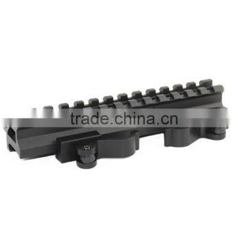 Funpowerland Quick Release Long Double Rail Angle & Riser QD Bracket Mount 20mm Base for .223 5.56 Picatinny Weaver Rail photo-1