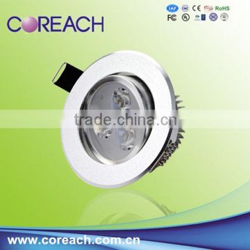 Warm White Color Temperature(CCT) recessed 9W Ceiling down light