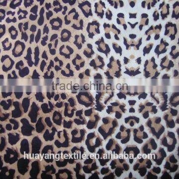 100% Polyester animal velboa printing fabric