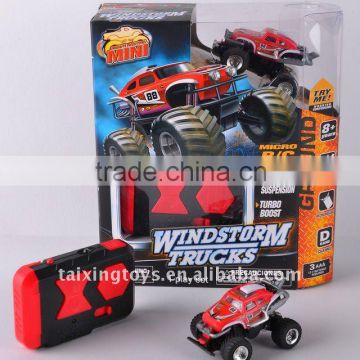 funny red mini 5CH rc car with light