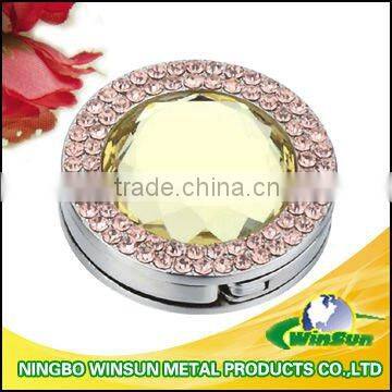 diamond bag hook with round shape for promotonal gift