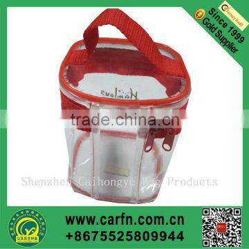 Hot sale pvc zipper tote bag,small pvc zipper bag