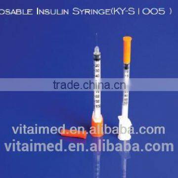 High Quality Disposable Sterile Insulin syringe (KY-S1005) used for lab