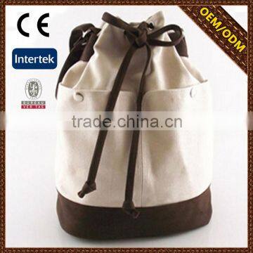 wholesale high quality canvas backpack drawstring