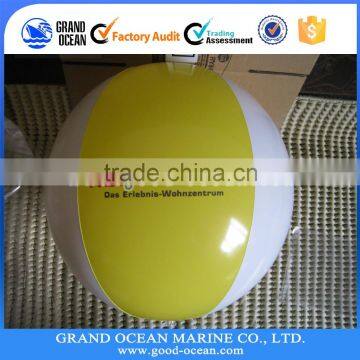 Plastic inflatable ball