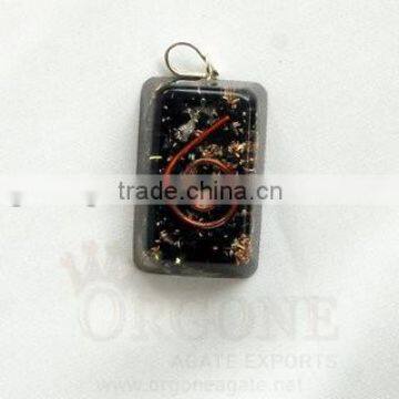 Black Tourmaline Orgone Rectangle Pendant : Wholesale Supplier Of Orgone