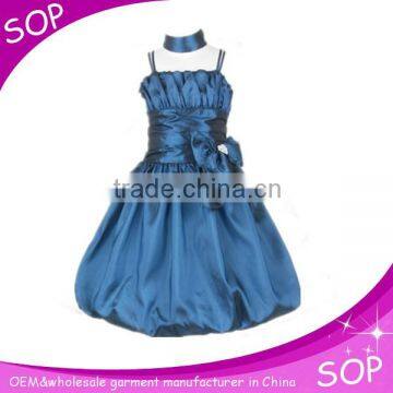 Frock designs royal bridal sapphire blue party dress