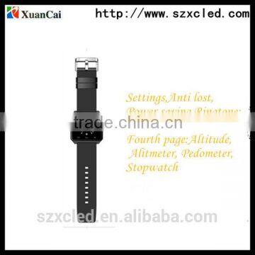 LED display sync phonebook protable led bluetooth notification smart watch with Call log