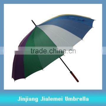 stick rainbow umbrella automatic open long