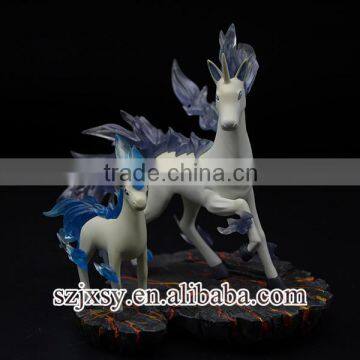 resin blue transparent animal figure pokemon horse