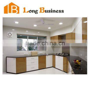 LB-JL1148 Philippines modular wood veneer kitchen modern model