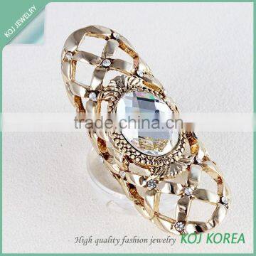 KR-679 long antic style white ring accessories for woman