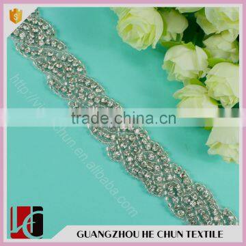 HC-7003 -1 Hechun Guangzhou New Arrival Bridal Beaded Trimming Belt Sash photo-2