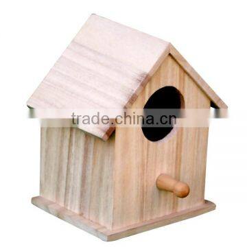 Custom cool wooden bird house, outdoor painted colour wood birdhouse