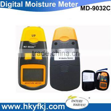 Digital led wood moisture meter 2 pin probe paper humidity tester