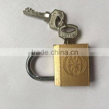 HIGH QUALITY BRASS PLATED STEEL PAD LOCK