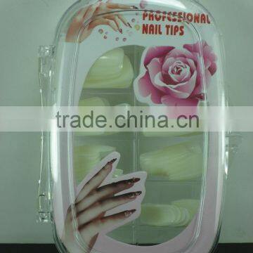 High Quality 1 Box ABS White Clear Natural Color French Nail Art Tips photo-2