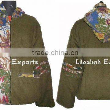 CD2641 Corduroy Winter Coats Jacket With Hood Hoodie New Latest Design Women Winter Cloth Jacket Dresses Women Blazer Jackets