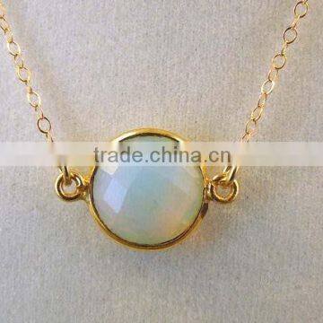 Moonstone Gemstone silver necklace