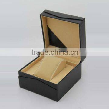 Luxury Display Plastic covered leatherette paper Watch Box With Good Price