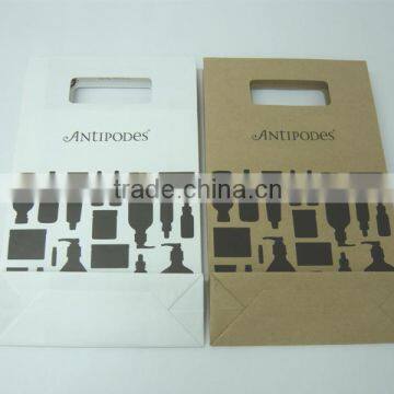 Customized Design Die Cut Handle Paper Bags for Cosmetic photo-5