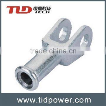 Forged clevis for composite tension insulator