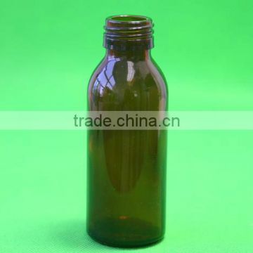 GLB10002 Argopackaging Medicinal Glass Bottle 100ML Amber Color