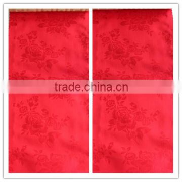 Jacquard plain satin cotton fabric