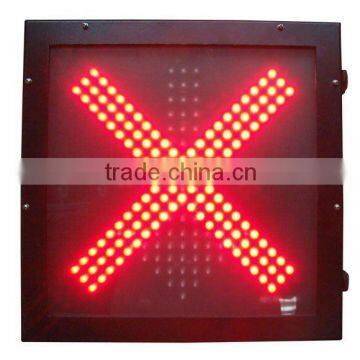 400mm LED traffic red cross and green arrow ight