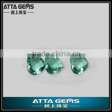 heart shape good cutting perfect color usd created green topaz