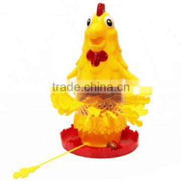 Funny toy chicken lays eggs for kids