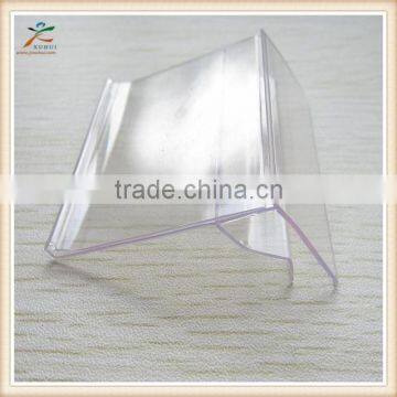 Extruded PVC Clear Plastic Paper Holder Data Strip for Price Display