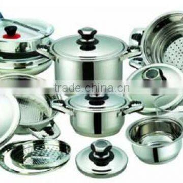 Cookware set(21pcs stainless steel )