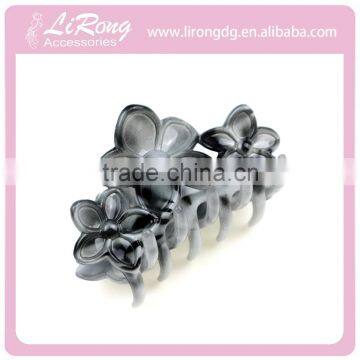 8.5CM Plastic tooth claw clip heart-shaped flowers