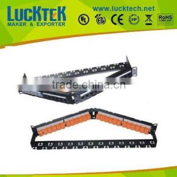 24 ports cat.6a blank triangle toolless patch panel