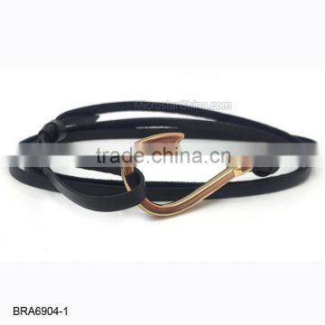 Real Leather Anchor Bracelet For Wholesale photo-6