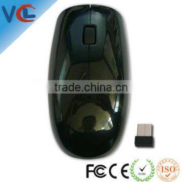 Hot Selling Special Shape Wireless Mouse Black With Mini Receiver