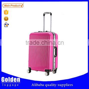 HOT sales fashion ABS trolley luggage PC luggage case