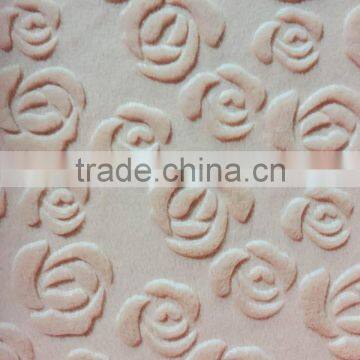 rose design heavy plush fabric