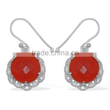 Wholesale Gemstone Silver Earrings, 925 Sterling Silver Gemstone Earrings