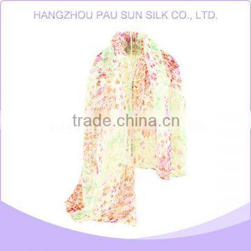 Hot selling good quality peach silk scarf