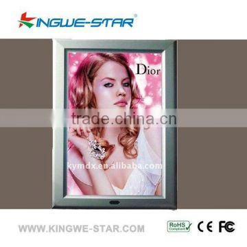 Shenzhen best selling high quality super slim led photographic, artwork ,advertising magic mirror with sensors in hotel