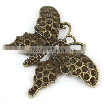 40*59mm Antique Bronze Plated Butterfly Jewelry Charm Pendant