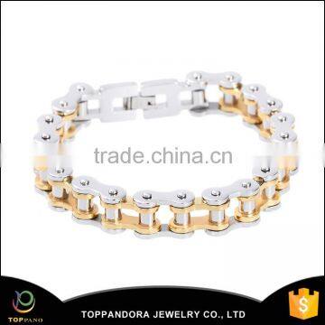 cheap handmade fashion gold bracelets bike chain bracelet