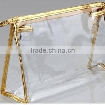 Clear Vinyl Pvc Cosmetic Packaging Handle Bag Sewing From China Manufacturer photo-3