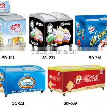 151L GLASS DOOR CHEST FREEZER